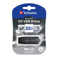 Verbatim V3 32GB Flash Drive - Grey - USB 3.0