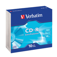 CD-R VERBATIM 80MIN 52X 700MB PK10(BOX)