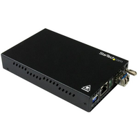 Startech Gigabit Ethernet Copper-to-Fiber Media Converter - SM LC - 20 km