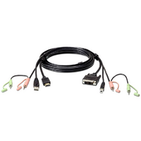 ATEN 2L-7D02DH USB-A HDMI to DVI-D USB-B KVM Cable with Audio - 1.8m