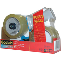 TAPE SEALING SCOTCH BPS-1 48MMX50M 2 ROLLS AND DISPENSER(PKT) - TAPE SEALING SCOTCH BPS-1 48MMX50M 2 ROLLS AND DISPENSER