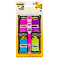 POST- IT FLAGS 680-PPBGVA VALUE PACK + HIGHLIGHTER(PKT) - POST- IT FLAGS 680-PPBGVA VALUE PACK + HIGHLIGHTER