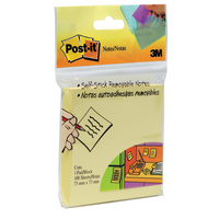 POST- IT NOTES 654HB 73X73 YELLOW(PKT) - POST- IT NOTES 654HB 73X73 YELLOW