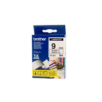 LABEL TAPE BROTHER P-TOUCH TZE-221 9MMX8M BLK/WHT(EACH) - LABEL TAPE BROTHER P-TOUCH TZE-221 9MMX8M BLK/WHT