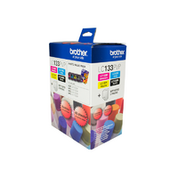INKJET AND PHOTO PAPER VALUE PACK BROTHER LC133 4 INKS + PAPER C/M/Y/B(EACH) - INKJET AND PHOTO PAPER VALUE PACK BROTHER LC133 4 INKS + PAPER C/M/Y/B