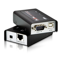 MINI USB VGA Cat 5 Mini KVM Extender 1280 x 1024@100m; 1920 x 1200 @ 60 Hz (30 m) [ OLD SKU: CE-100 - ATEN MINI USB VGA Cat 5 Mini KVM Extender 1280 x