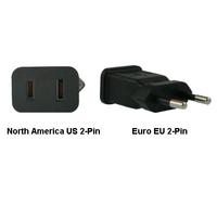 North America US to Euro EU Power Adapter Plug