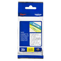 TZE-135 - BROTHER TZE-135 LAMINATED LABELLING TAPE 12MM WHITE ON CLEAR
