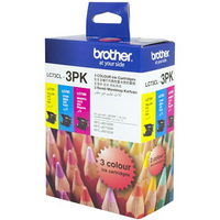 BROTHER LC-73CL3PK INKJET CARTRIDGE COLOUR VALUE PACK 3