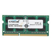 Crucial Mac 4GB DDR3 - 1x4GB SODIMM 1600MHz CL11 1.35V