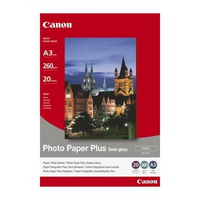 Canon SG201A3 Photo Paper+Semi-Gloss A3 20Pk - CANON SG201A3 20 SHEETS 260 GSM SEMI GLOSS PHOTO PAPER