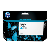 HP 727 130ml Cyan DesignJet Ink Cartridge - 727 130-ml Cyan Designjet Ink Cartridge