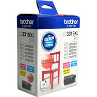 BROTHER LC3319XL3PK COLOUR PACK HIGH YIELD 1500 PAGES CYAN MAGENTA YELLOW - BROTHER LC3319XL3PK COLOUR PACK HIGH YIELD 1500 PAGES CYAN MAGENTA YELLOW