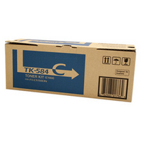 TK-584C Cyan Toner Cartridge (2 800 Yield) - Cyan Toner for to suit Printer:  FS-C5150DN  P6021CDN (2 800 page Yield)