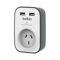 Belkin Surge Protector - 1 Outlet  2 USB Ports
