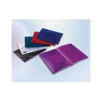 DOCUMENT WALLET B/TONE A4 SUPERLINE TRANS CLEAR - DOCUMENT WALLET B/TONE A4 SUPERLINE TRANS CLEAR