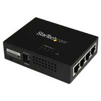 4-Port Gigabit Midspan - PoE+ Injector - 802.3at/af - StarTech.com 4 Port Gigabit Midspan - PoE+ Injector - 802.3at and 802.3af - Wall-mountable Power