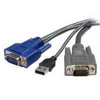 10 ft Ultra-Thin USB VGA 2-in-1 KVM Cable - StarTech.com 10 ft Ultra-Thin USB VGA 2-in-1 KVM Cable