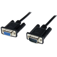 1m Black DB9 RS232 Serial Null Modem Cable F/M - StarTech.com 1m Black DB9 RS232 Serial Null Modem Cable F/M - DB9 Male to Female - 9 pin Null Modem C