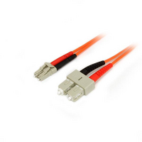 Fiber Optic Cable - Multimode Duplex 50/125 - LSZH - LC/SC - 3 m - StarTech.com 3m Fiber Optic Cable - Multimode Duplex 50/125 - LSZH - LC/SC - OM2 - 