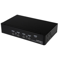 4 Port USB DisplayPort KVM Switch with Audio - StarTech.com DisplayPort KVM - 4 Port with 7.1 Audio - 2560 x 1600 @ 60Hz - USB 2.0 Hub - KVM Switch 4 