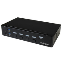 4-Port DisplayPort KVM Switch - USB 3.0 - 4K 30Hz - StarTech.com 4-Port DisplayPort KVM Switch - DP KVM Switch with Built-in USB 3.0 Hub for Periphera