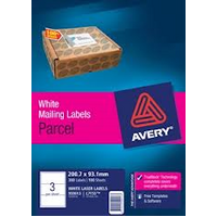LABEL AVERY LASER L7155 SHIPPING 3UP 200.7X95.1 PK100