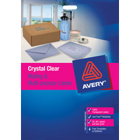 LABEL AVERY LASER L7567 SHIPPING CLEAR 1UP 199.6X289.1 PK25