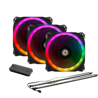 Antec Prizm 120mm Fan - ARGB LED - Tri Pack with Controller and Strips