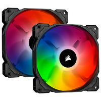 Corsair iCUE SP140 RGB PRO 140mm Fan - ARGB LED - Twin Pack with Lighting Node CORE