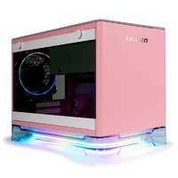 In Win A1 PLUS ARGB SFF Case - ITX - 650W PSU Qi Charger Pink