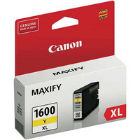 Canon PGI1600Xl Yellow Ink Tank 900 Pages - CANON PGI1600XLY INK CARTRIDGE HIGH YIELD YELLOW