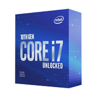 Intel Core i7-10700KF LGA1200 Processor - 3.8GHz-5.1GHz 8-Core 125W TDP