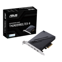 ASUS THUNDERBOLTEX 4 Expansion Card  Dual Thunderbolt  40 Gbps Bi-Directional  4xUSB-C  1xDP  4xPCIE3.0