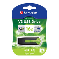 Verbatim V3 16GB Flash Drive - Green - USB 3.0