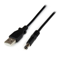 Startech USB-A to 5.5mm DC Cable 1m