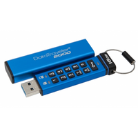 Kingston DT2000 16GB Flash Drive - USB 3.0  With Keypad Encryption