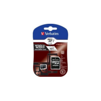 Verbatim 128GB Memory Card - Micro SDXC  Class 10 UHS-I  With Adapter