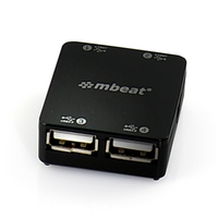 mBeat Mini Portable USB Hub - 4 USB 2.0