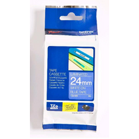 TZe-555 - BROTHER TZE-555 LAMINATED LABELLING TAPE 24MM WHITE ON BLUE