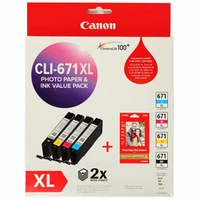 CANON CLI671XL INK CARTRIDGE VALUE PACK