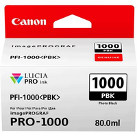 CANON PFI-1000PBK INK CARTRIDGE PHOTO BLACK - CANON PFI-1000PBK INK CARTRIDGE PHOTO BLACK