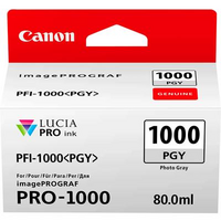 CANON PFI-1000PGY INK CARTRIDGE PHOTO GREY - CANON PFI-1000PGY INK CARTRIDGE PHOTO GREY