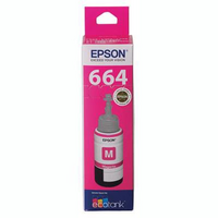 EPSON T664 ECO TANK INK BOTTLE MAGENTA - EPSON T664 ECO TANK INK BOTTLE MAGENTA