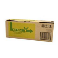TK-584Y Yellow Toner Cartridge (2 800 Yield) - Yellow Toner Kit to suit Printer: FS-C5150DN  P6021CDN (2 800 page Yield)