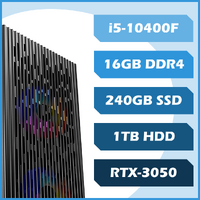 Duststorm Gaming PC - i5-10400F, 16GB DDR4, 240GB SSD + 1TB, RTX3050, Win11