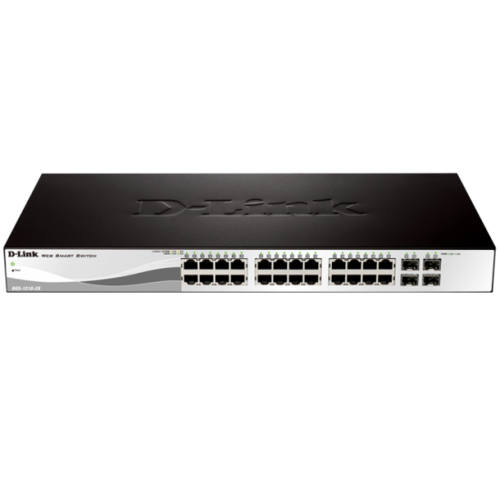 D-Link DGS-1210 28 Port Rackmount Switch - 1Gbps  Managed