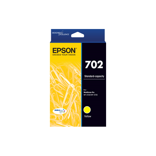 702 Yellow Ink Cartridge - EPSON WORKFORCE PRO WF 3720 EPSON WORKFORCE PRO WF 3725