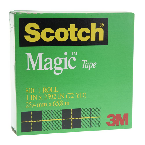 TAPE MAGIC SCOTCH 810 24MMX66M BOXED(EACH) - TAPE MAGIC SCOTCH 810 24MMX66M BOXED