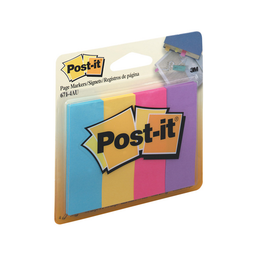 POST- IT PAGE MARKERS 671-4AU ASST ULTRA(EACH) - POST- IT PAGE MARKERS 671-4AU ASST ULTRA